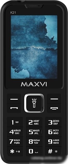 Кнопочный телефон Maxvi K21 (черный)