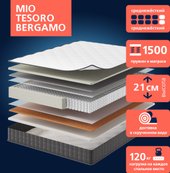 Матрас Mio Tesoro Bergamo 140x190 (джерси трикотаж)