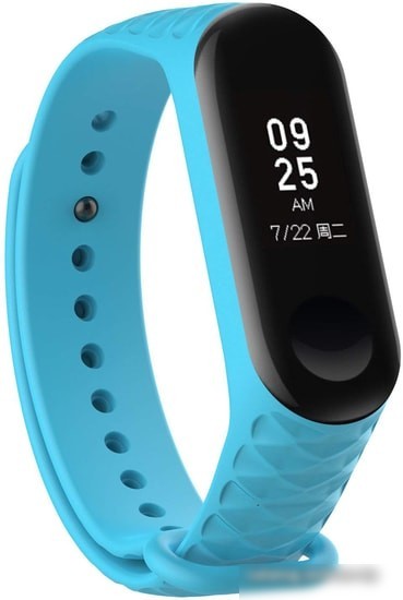 Ремешок Xiaomi ребристый для Mi Band 3 (голубой)