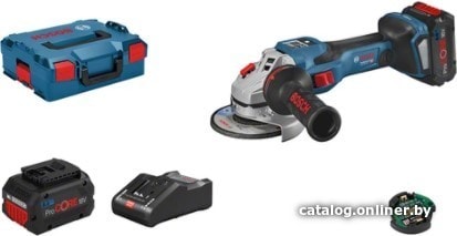 Угловая шлифмашина Bosch GWS 18V-15 SC Professional 06019H6101 (с 2-мя АКБ, кейс)