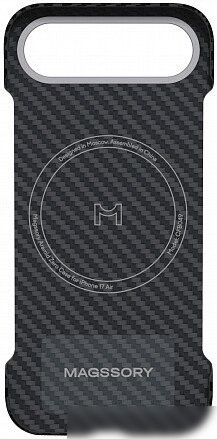 Чехол для телефона Magssory Zero Case для iPhone 17 Air Black CFB049