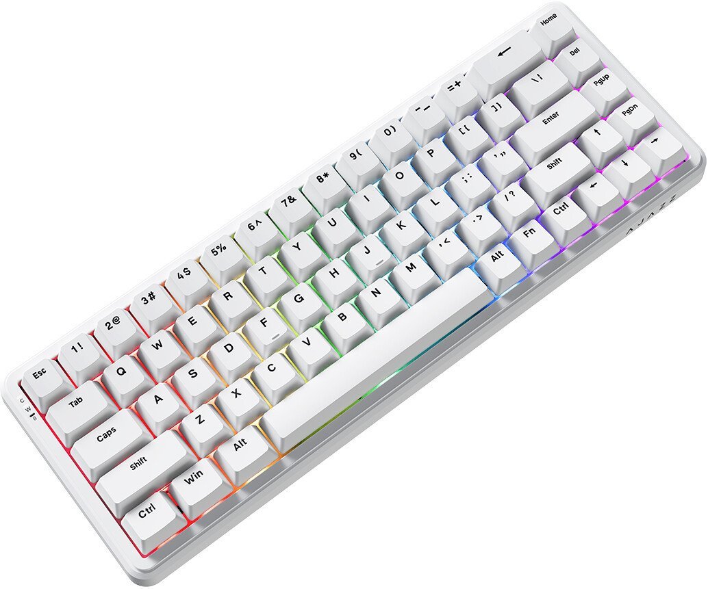 Клавиатура Ajazz AK680 Max (8+1K) (белый)