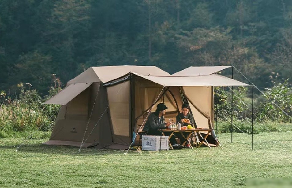 Кемпинговая палатка Naturehike Village 6.0 II CNK2300ZP021-DCFS (коричневый)