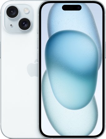 Телефон Apple iPhone 15 Dual SIM 128GB (голубой)
