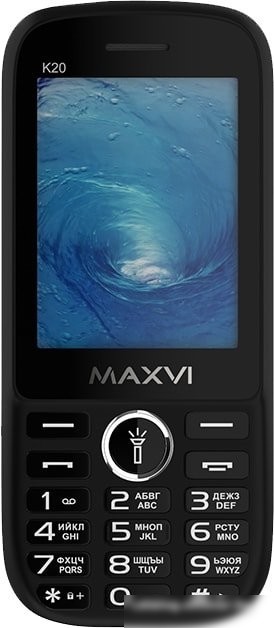 Кнопочный телефон Maxvi K20 (черный)