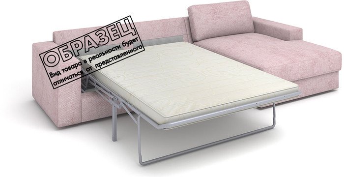 Угловой диван Rivalli Дискавери + оттоманка правая (Tango Light Beige)