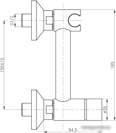 Смеситель Gross Aqua Bidet GA012201C