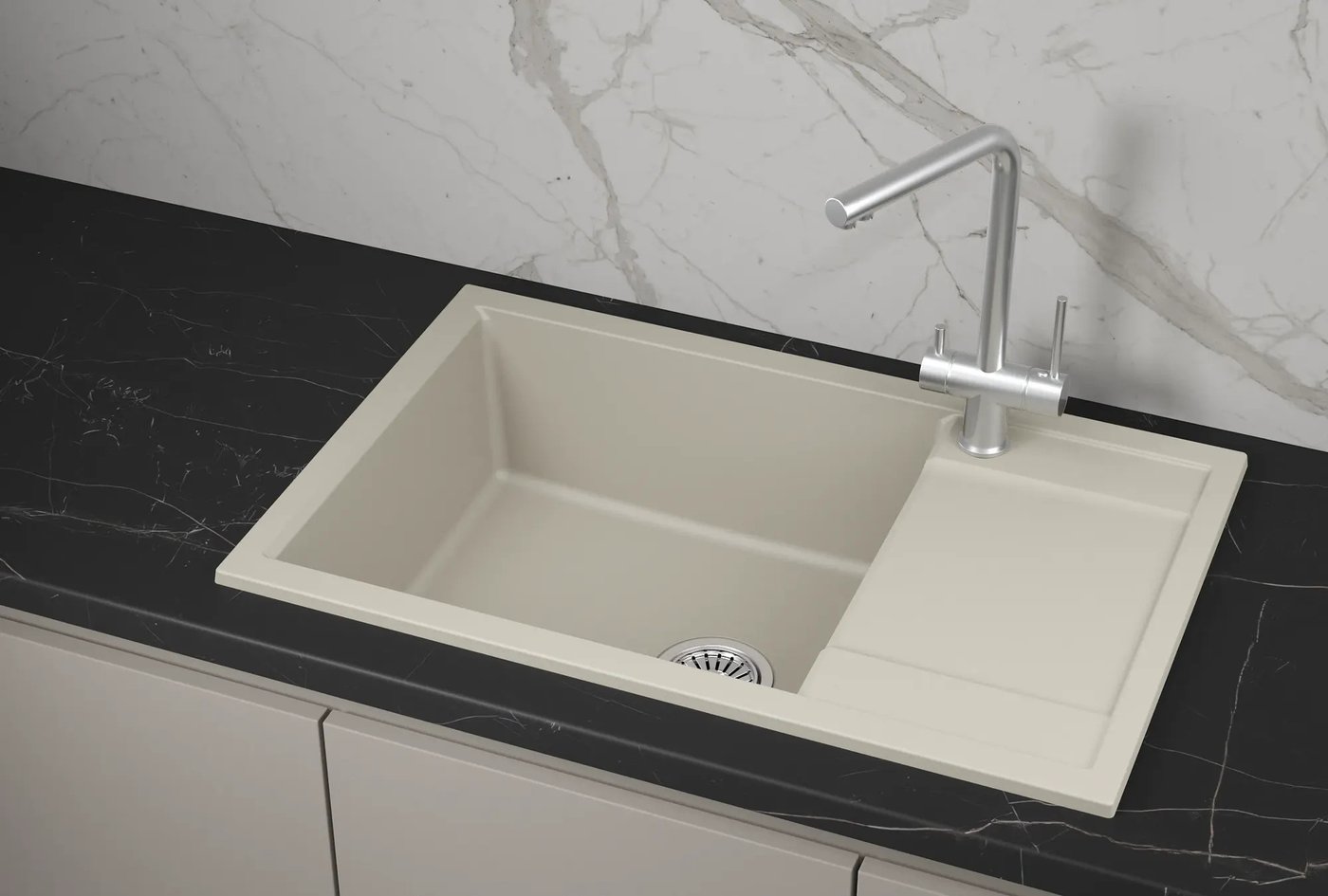 Кухонная мойка Granula 7805 (креман)