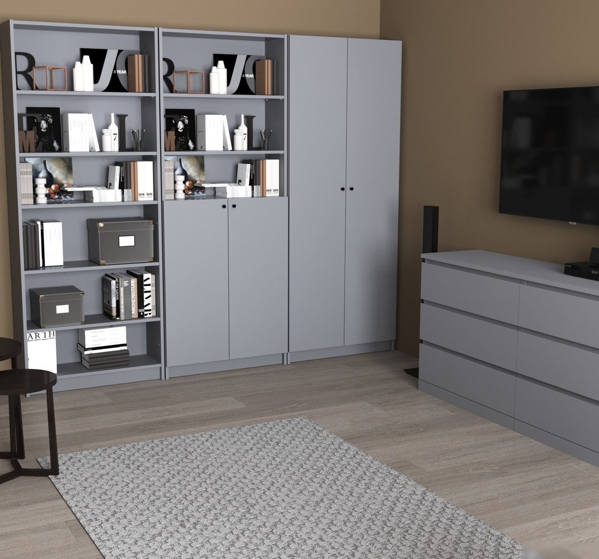 Стеллаж Mio Tesoro Varma Stand 80 (серый)