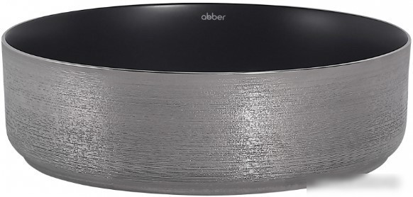 Умывальник Abber Bequem AC2109BS (черный матовый с серебром)