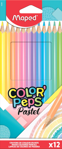 Набор цветных карандашей Maped Color Peps Pastel 832069 (12 цветов)