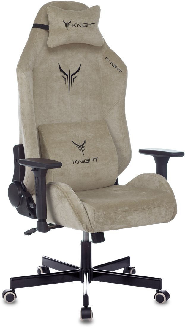 Игровое (геймерское) кресло Бюрократ Knight N1 Fabric (бежевый Light-21)
