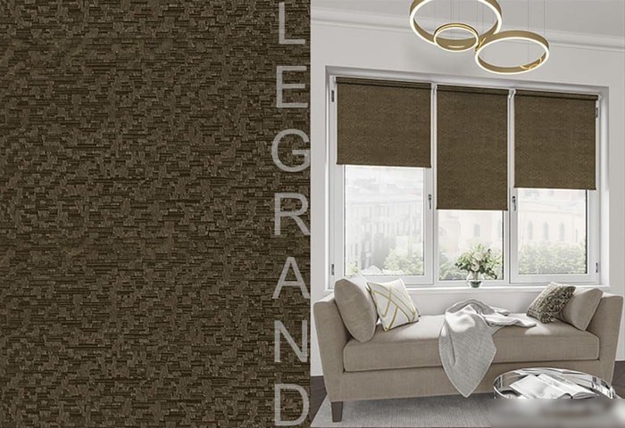 Рулонные шторы Legrand Мозаика 140x175 (коричневый)