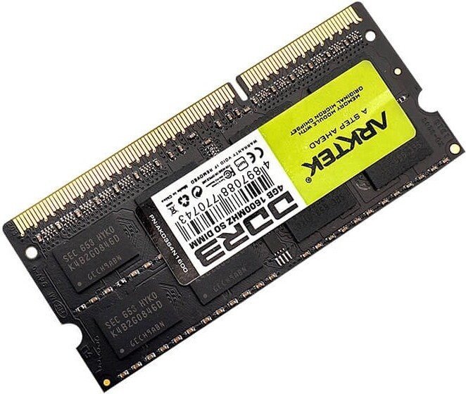 Оперативная память Arktek 4ГБ DDR3 1600 МГц AKD3S4N1600