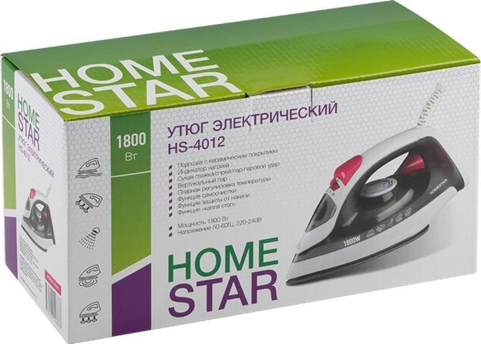 Утюг HomeStar HS-4012 (серый)