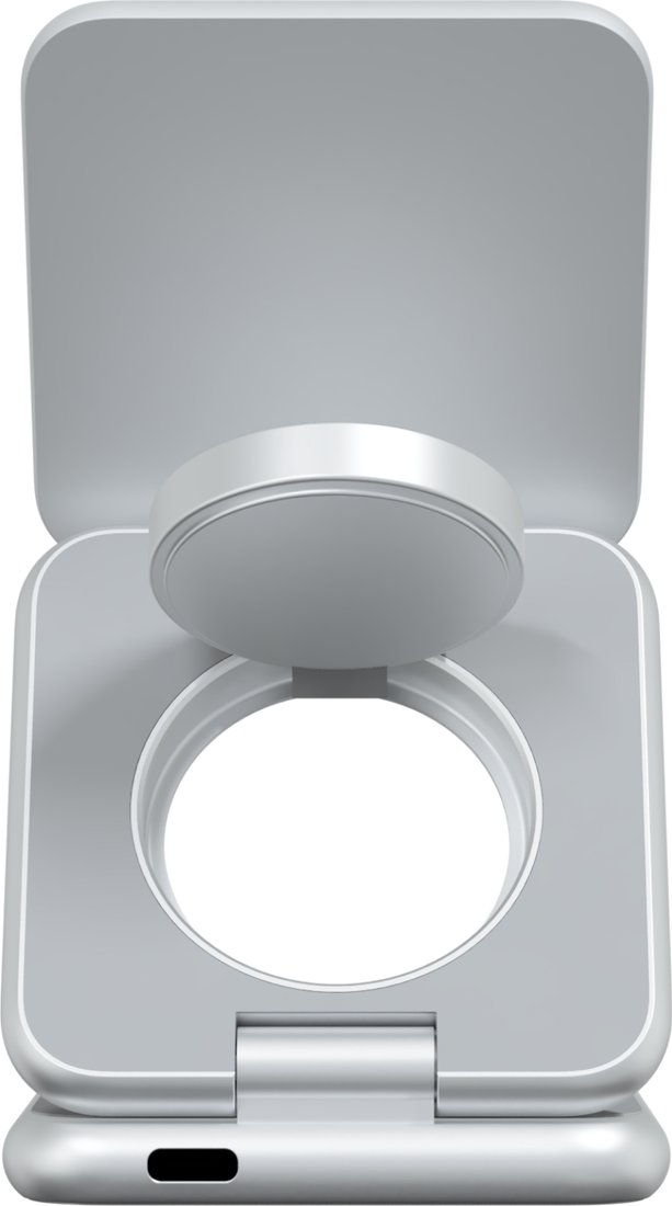 Беспроводное зарядное Magssory Fold Pro 3 в 1 WCH063 (серебристый)