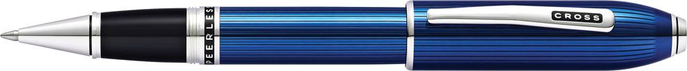 Ручка-роллер Cross Peerless Translucent Quartz Blue Engraved Lacquer AT0705-14 (синий)