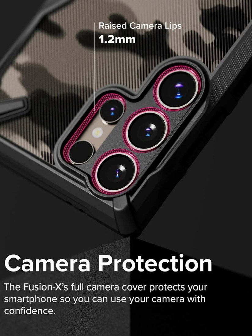 Чехол для телефона Ringke Fusion X для Galaxy S24 Ultra Camo Black