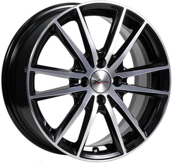 Литые диски X'trike X-129 16x6.5" 4x100мм DIA 60.1мм ET 48мм BK/FP