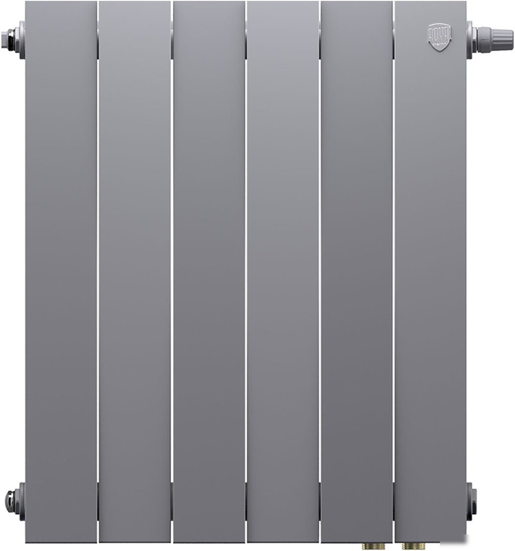 Биметаллический радиатор Royal Thermo PianoForte 500 Silver Satin VDR80 (6 секций)