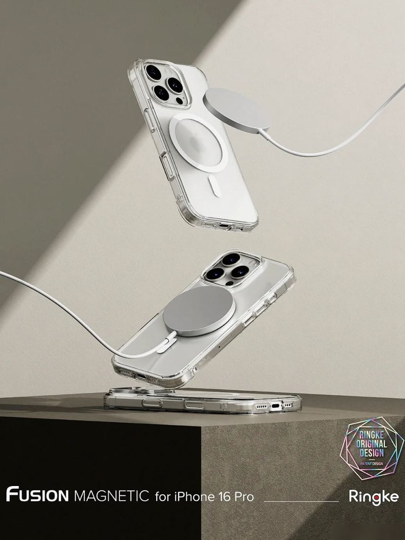Чехол для телефона Ringke Fusion Magnetic Magsafe для iPhone 16 Pro Clear
