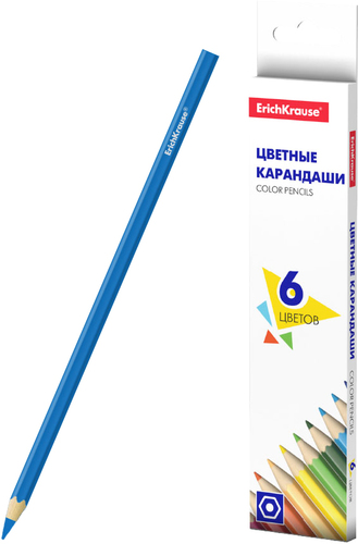 Набор цветных карандашей Erich Krause Basic 50528 (6 цветов)