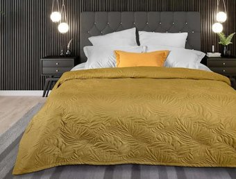 Покрывало Bellissimo Arti 180х200 2519100518-08Lt (листья золото)