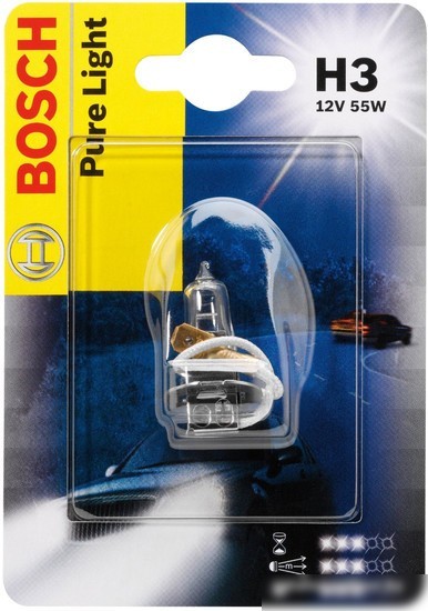 Галогенная лампа Bosch H3 Pure Light 1шт