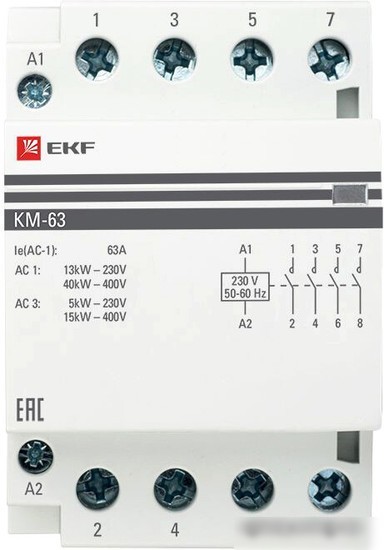 Контактор EKF PROxima km-3-63-40