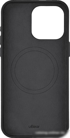Чехол для телефона uBear Capital Leather для iPhone 15 Pro Max (черный)