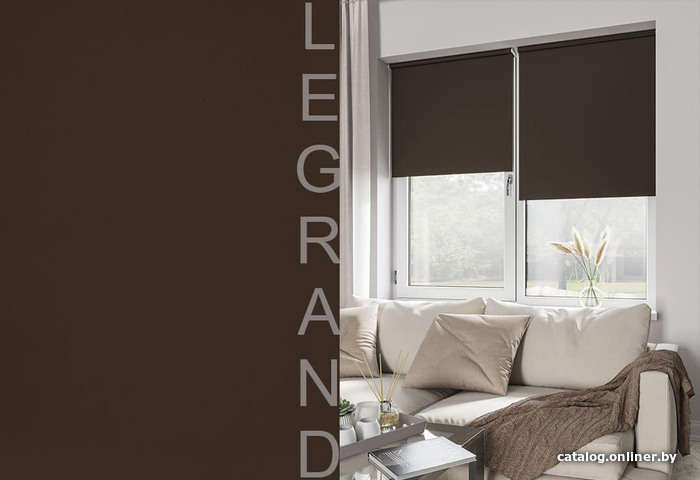 Рулонные шторы Legrand Блэкаут 47x175 (шоколад)