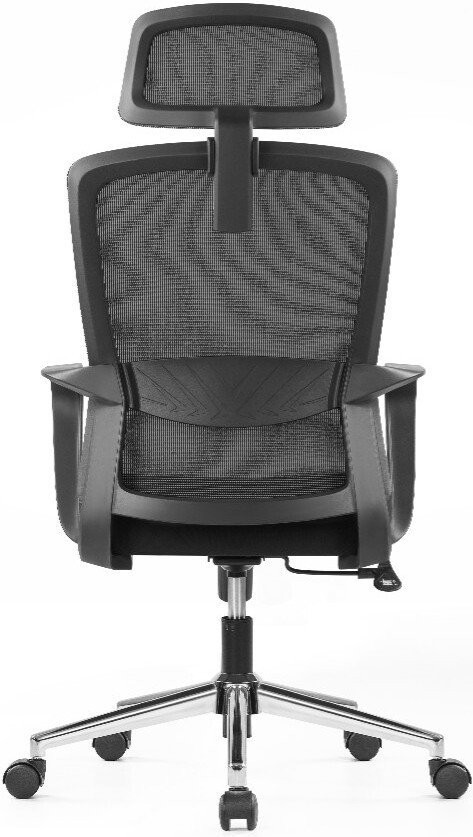 Офисное кресло SitZone U-060A (сетка/ткань, черный, крестовина хром)