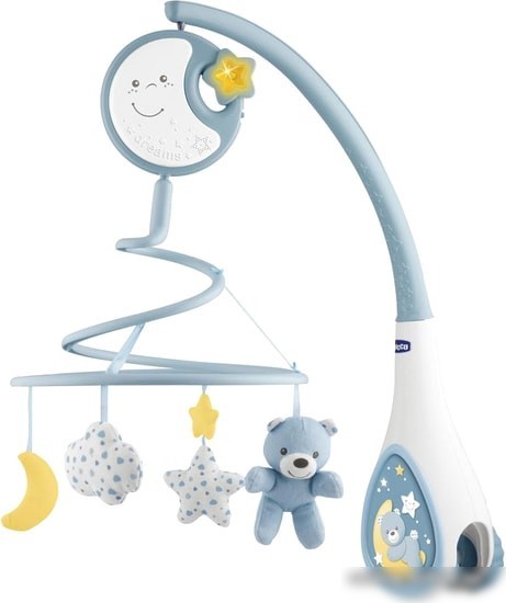 Музыкальная карусель (мобиль) Chicco Next2Dreams 00007627200000 (голубой)