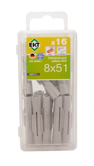 Дюбель распорный ЕКТ B007211 (16 шт)