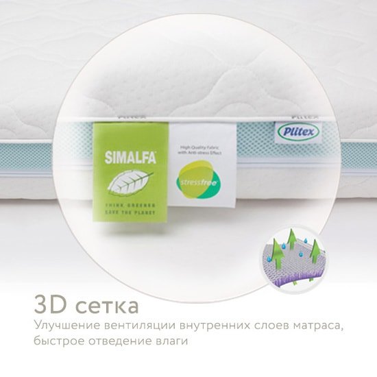 Матрас Плитекс Eco Lat 50x60