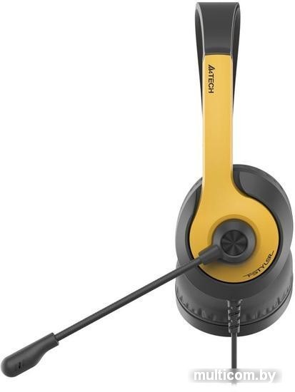 Наушники A4Tech Fstyler FH100U (черный/желтый)