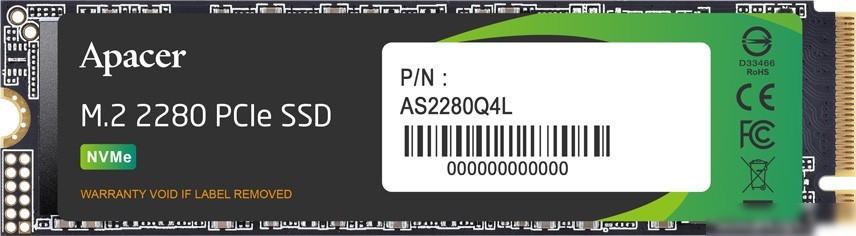 SSD Apacer AS2280Q4L 512GB AP512GAS2280Q4L-1 SSD Apacer AS2280Q4L 512GB AP512GAS2280Q4L-1