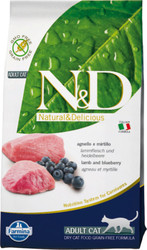 Корм для кошек Farmina N&D Grain Free Cat Lamb & Blueberry 10 кг