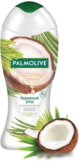 Косметика по уходу за телом Palmolive Гель-крем для душа Бережный уход Кокосовое масло 250 мл