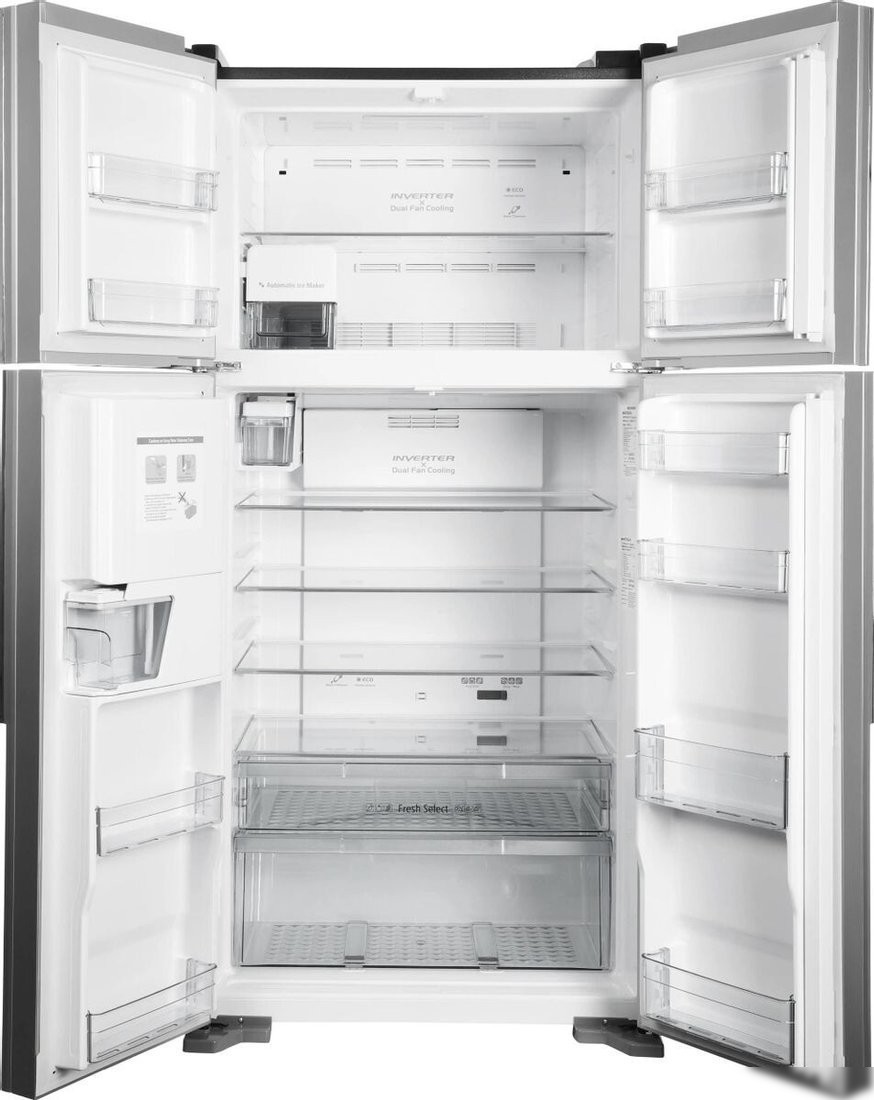 Четырёхдверный холодильник Hitachi R-W660PUC7XGS