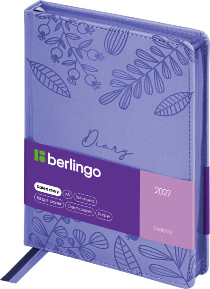 Ежедневник Berlingo Starlight S 2027г DD7_84504 (184л, фиолетовый)