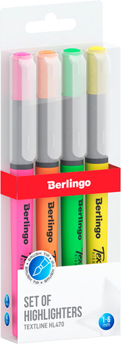 Набор текстовыделителей Berlingo Textline HL470 T4520 (4 цвета)