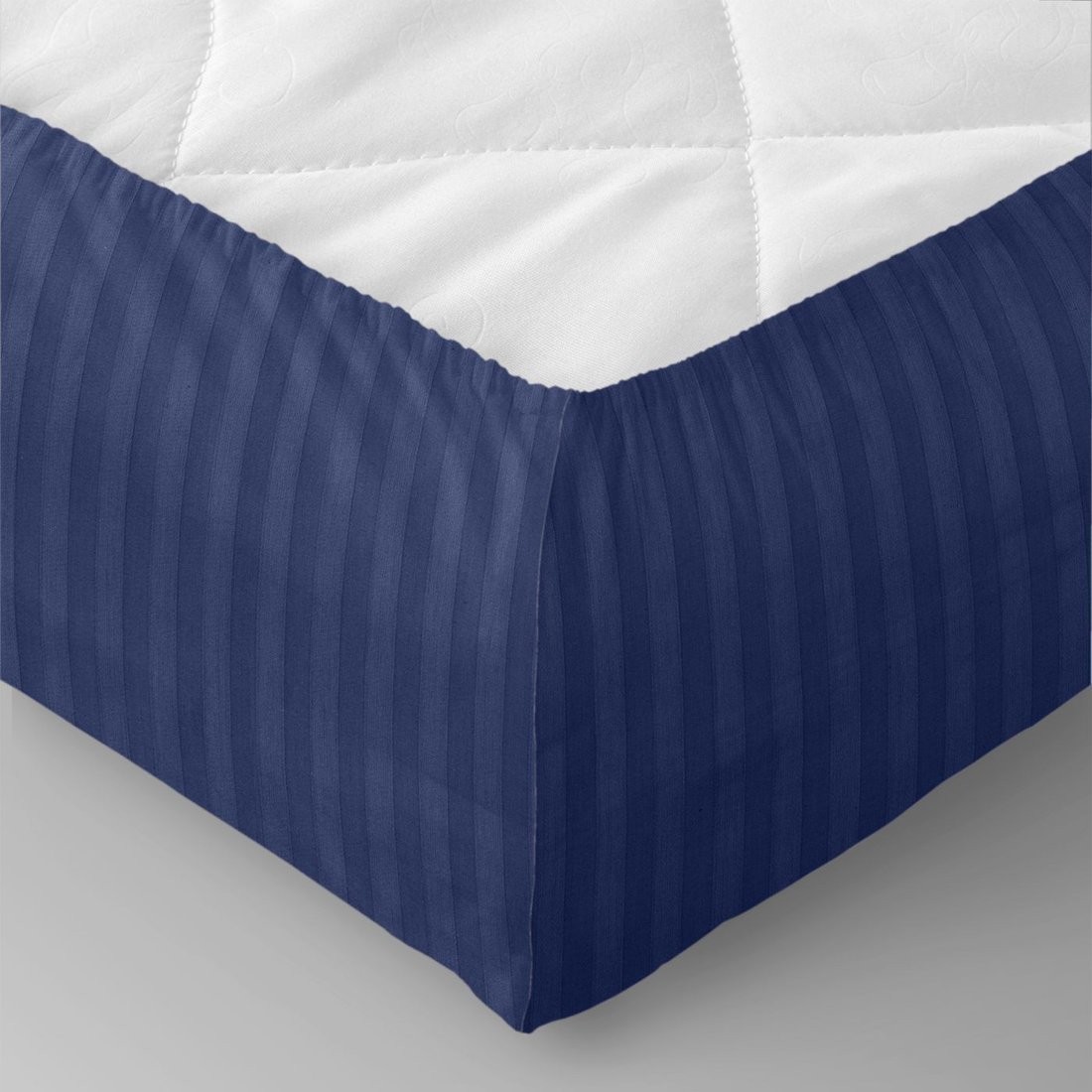 Постельное белье Verossa Stripe на резинке 200x200x30 784531 (Indigo)