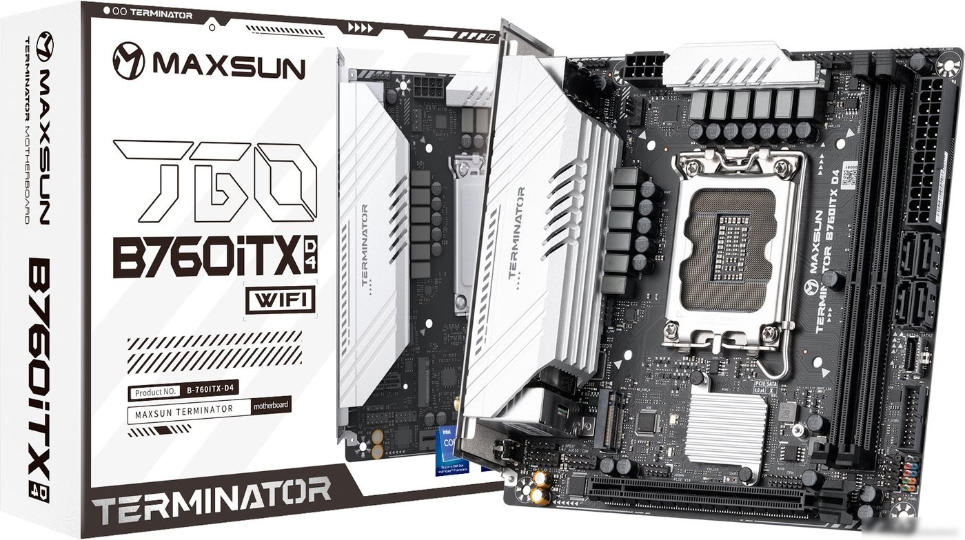 Материнская плата Maxsun Terminator B760ITX D4 WIFI