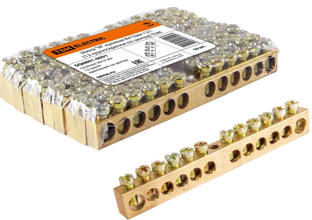 Нулевая шина TDM Electric SQ0801-0049
