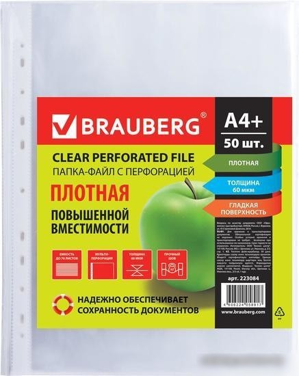 Набор файлов BRAUBERG 223084 (50 шт)