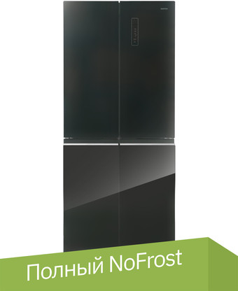 Четырёхдверный холодильник CENTEK CT-1745 Black