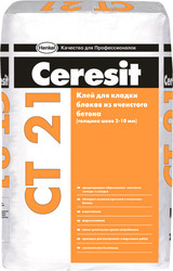 Кладочный состав для ячеистого бетона Ceresit СТ 21. Кладочная смесь для ячеистого бетона