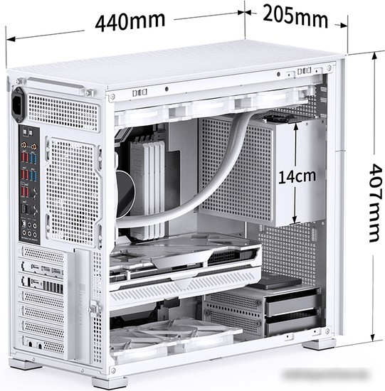 Корпус Jonsbo D41 Mesh (белый)