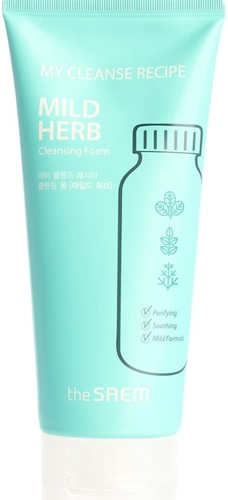 The Saem Пенка для умывания My Cleanse Recipe Cleansing Foam-Mild Herb (150 мл)
